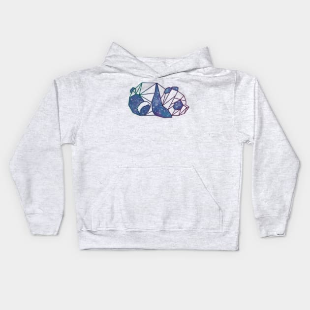 Panda origami galaxie Kids Hoodie by Le Lapin Bleu créatif